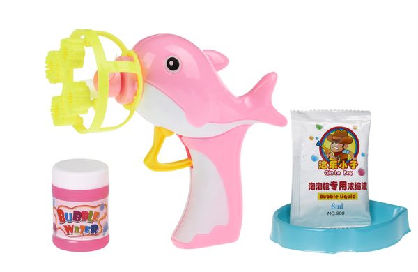 Мильні бульбашки Same Toy Bubble Gun Дельфін рожевий 802Ut-2 фото