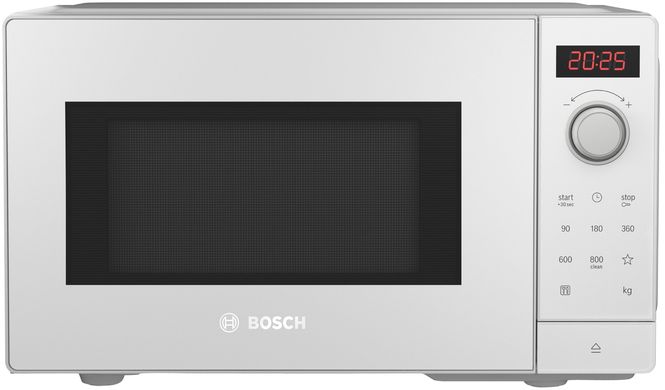 Bosch Микроволновая печь, 20л, эл. управл., 800Вт, белый FFL023MW0 фото