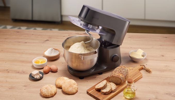 Gorenje kitchen machine 1000W, cup-iron, case-iron, nozzles-7, silver+black MMC1000CA фото