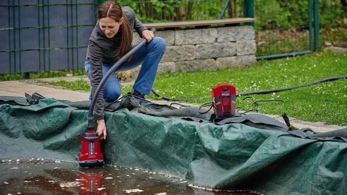Einhell Насос для грязной воды аккумуляторный GE-DP 18/25 Li - Solo, PXC, до 25мм, (без АКБ и ЗУ) 4181580 фото