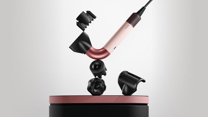 Dyson Фен Dyson HD17 Supersonic R Ceramic Pink/Rose Gold, 1700Вт, 4 режими, іонізація, хол. обдув, 5 насадок, рожевий 113361-01 фото