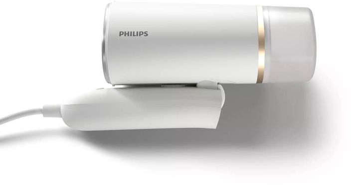 Отпариватель Philips компактный 3000 Series, 1000Вт, 120мл, постоянный пар - 20гр, складная ручка, керам. подошва, белый STH3020/10 фото