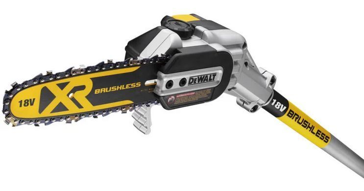 DeWALT Висоторіз ланцюговий акумуляторний безщітковий 18В шина 20см штанга 180-280см 4.0кг без АКБ та ЗП DCMPS567N фото