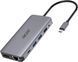 Acer Хаб USB-С > 2xUSB-A3.2/2xUSB-A2.0/SD/TF/2xHDMI/1xDP/1xRJ45/mini-jack, 0.15м, сірий 1 - магазин Coolbaba Toys