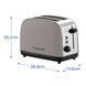 Russell Hobbs Тостер 1671Вт, пластик, подогрев, мокко