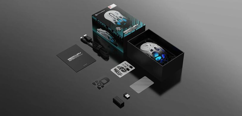 GravaStar Мышь Mercury M1 Pro, magnesium alloy body, BT/WL/USB-A, RGB, Gradient Black GRAVASTAR_M1_PRO_GBLK фото