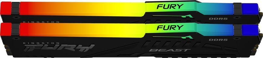 Пам'ять ПК Kingston DDR5 16GB 5600 Beast Black RGB KF556C40BBA-16 фото