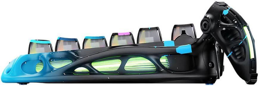GravaStar Клавиатура механическая Mercury V75 Pro 80keys, Magnetic Jade Gaming, 8K, USB-A, RGB, Neon Graffiti GSV75PRO_U_CG_BLK фото