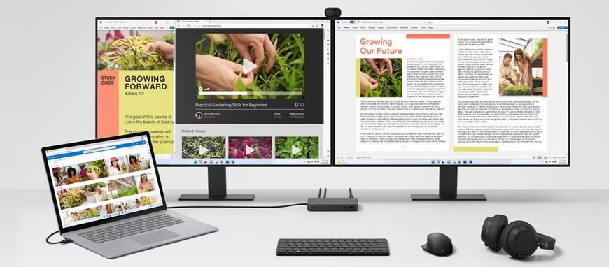 Microsoft Surface Док-станція із зарядним пристроєм Microsoft Docking Station 165 W - Thunderbolt 4 T8I-00001 фото