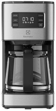 Electrolux Кавоварка крапельна, 1.375л, мелена, дисплей, програмований таймер, нерж E5CM1-6ST фото