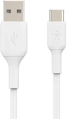 Belkin Кабель USB-A > USB-C заряджання/синхронізації 2м, 15Вт, Type-C, PVC, білий CAB001BT2MWH фото