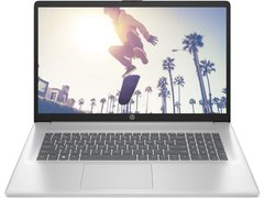 HP Ноутбук 17-cn2017ua 17.3" FHD IPS AG,Intel i5-1235U, 16GB, F512GB, UMA, DOS, сріблястий 91L40EA фото