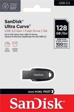 SanDisk Накопитель 32GB USB 3.2 Ultra Curve Black SDCZ550-032G-G46 фото