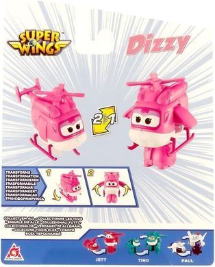 Super Wings Ігрова фігурка-трансформер Super Wings Transforming Діззі (Dizzy), 10см EU780622 фото