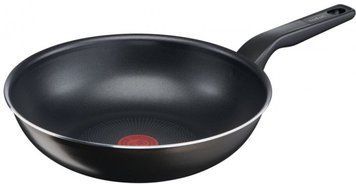 Сковорода Tefal XL Intense ВОК, 28см, покриття Titanium 2Х, Thermo-Spot, алюм., чорний C3841953 фото