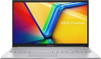 ASUS Ноутбук ASUS Vivobook 15 X1504VA-BQ2684 15.6" FHD IPS, Intel i3-1315U, 16GB, F512GB, UMA, NoOS, Сріблястий 90NB10J2-M036R0 фото