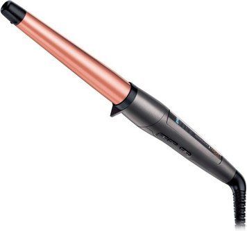 Remington Плойка Keratin Protect, конусна, 48Вт, темп.режимів-5, D-19-28mm, 150-210С, кераміка, сріблястий CI83V6 фото
