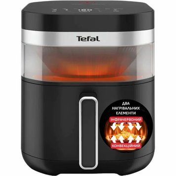 Tefal Мультипіч Tefal Easy Fry Infrared, 1850Вт, чаша-7л, сенсорне керув., 8 програм, з віконцем, пластик, чорний EY8328E0 фото