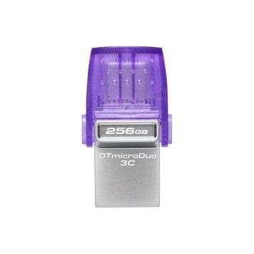 Kingston Накопичувач 256GB USB 3.2 Type-A + Type-C DT microDuo 3C R200MB/s DTDUO3CG3/256GB фото