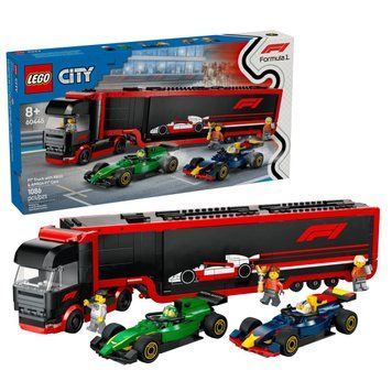 LEGO Конструктор LEGO City Вантажівка F1 з автомобілями RB20 та AMR24 60445 фото