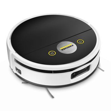 Karcher Робот-пилосос RVF 7, h=10.5см, вологе прибирання, конт пил -250л, вода -0.30л, Bluetooth, білий 1.269-680.0 фото