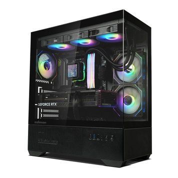 Zalman Корпус Chronix без БЖ, 1xUSB3.0, 1xUSB2.0, 1x Type C, 2x120мм ARGB Reverse, 1x120мм ARGB, VGA 410мм, LCS ready, TG Side/Front Panel, ATX, чорний CHRONIXBLACK фото
