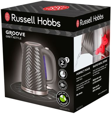 Электрочайник Russell Hobbs 26382-70 Groove, серый 26382-70 фото