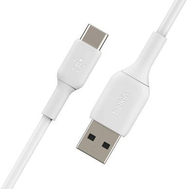 Belkin Кабель USB-A > USB-C заряджання/синхронізації 2м, 15Вт, Type-C, PVC, білий CAB001BT2MWH фото