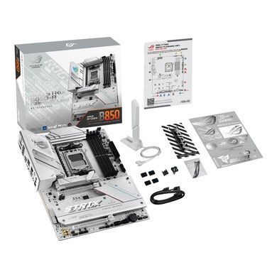 ASUS Материнcька плата ROG STRIX B850-A GAMING WIFI sAM5 B850 4xDDR5 M.2 HDMI DP WiFi BT ATX белый 90MB1J50-M0EAY0 фото