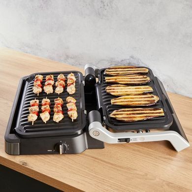 Tefal Гриль прижимной OptiGrill 2in1 XL 2200Вт, темп. режимов-4, съёмные пластины, металл GC782D30 фото