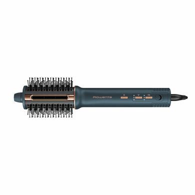 Rowenta Фен-щітка Air Brush 3D, 1200Вт, 3 режими, іоніз-я, хол. обдув, функція фену, кераміка, чорно-золотий UB9720E0 фото