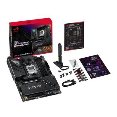 ASUS Материнcька плата ROG STRIX B850-F GAMING WIFI sAM5 B850 4xDDR5 M.2 HDMI DP USB BT ATX 90MB1J70-M0EAY0 фото