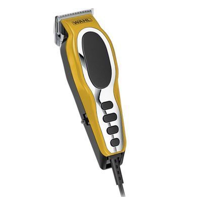 Moser WAHL hair clipper Close Cut Pro Clipper, network, vibration motor, nozzles-6, steel, case, yellow 79111-1616 фото