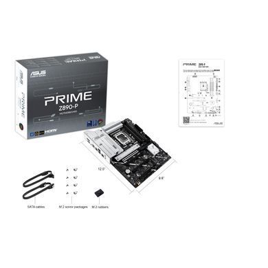 ASUS Материнcкая плата PRIME Z890-P s1851 Z890 4xDDR5 M.2 HDMI DP ATX 90MB1I50-M0EAY0 фото