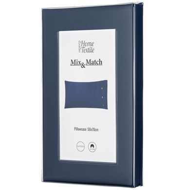 ARDESTO Наволочка Mix&Match, 50х70см, 100% бавовна, сатин, синій