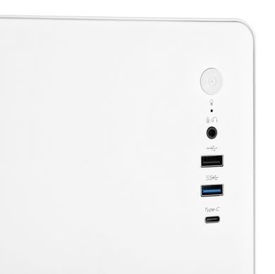 2E Gaming Корпус Credo V500W без БЖ, 1xUSB3.0, 1х USB 2.0, 1xUSB Type-C, 1x120мм, VGA 310мм, ATX, білий 2E-V500W фото