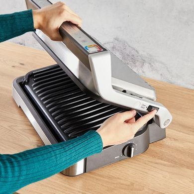 Tefal Гриль прижимной OptiGrill 2in1 XL 2200Вт, темп. режимов-4, съёмные пластины, металл GC782D30 фото