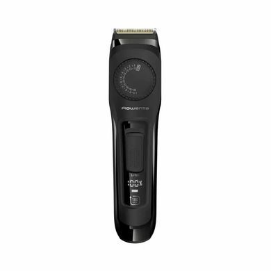 Rowenta Тример Virtuo, для бороди і вусів, мережа+акум., насадок-2, чохол, титан.напил., чорний TN3841F4 фото