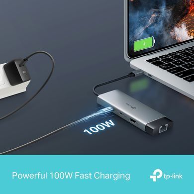TP-Link Хаб USB UH6120C USB-A > 2xUSB3.0/1xUSB-C/1xHDMI/1xRJ-45/1xPD 100Wh UH6120C фото