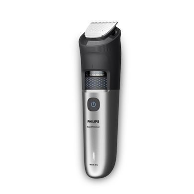 Philips Триммер Philips Series 7000 для бороды и усов, акум., сталь, чорно-серебристый BT7670/15 фото