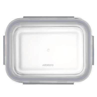 ARDESTO Контейнер для зберігання харчових продуктів Gemini 1.06л, боросилікатне скло, пластик, прямокутний, прозорий AR1210BRC фото