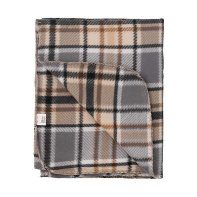 ARDESTO Плед Ardesto Fleece 130x160см, 100% поліестер, клітинка, сірий