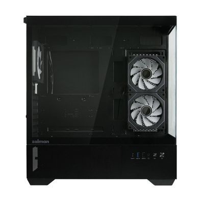 Zalman Корпус Chronix без БП, 1xUSB3.0, 1xUSB2.0, 1x Type C, 2x120мм ARGB Reverse, 1x120мм ARGB, VGA 410мм, LCS ready, TG Side/Front Panel, ATX, чёрный CHRONIXBLACK фото