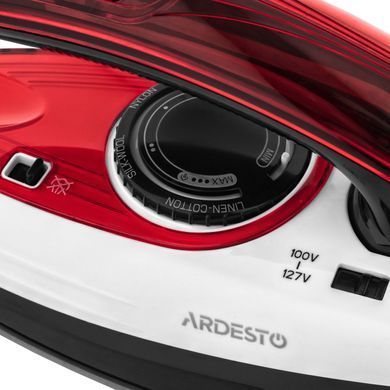 ARDESTO Відпарювач ручний SI-S1400, 1400Вт, 280мл, паровий удар, постійна пара - 22гр, керам. підошва, біло-чорний TI-S1200 фото