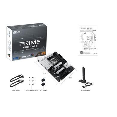 ASUS Материнcька плата PRIME X870-P WIFI sAM5 X870 4xDDR5 M.2 HDMI WiFi BT ATX 90MB1IS0-M0EAY0 фото
