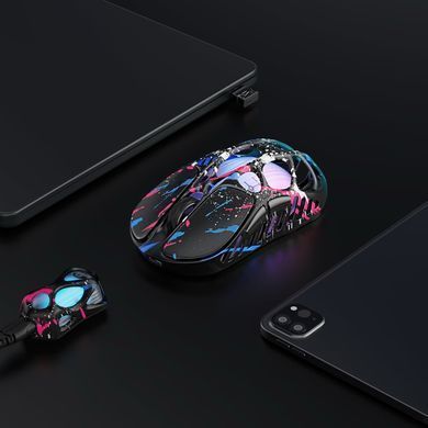 GravaStar Миша Mercury X Pro, 8K, BT/WL/USB-A, RGB, Neon Graffiti GS_X_PRO_CG_BLK фото