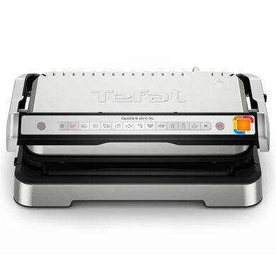 Tefal Гриль прижимной OptiGrill 2in1 XL 2200Вт, темп. режимов-4, съёмные пластины, металл GC782D30 фото