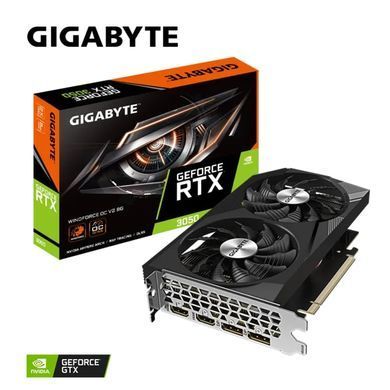 Gigabyte Видеокарта GeForce RTX 3050 8GB GDDR6 WINDFORCE OC GV-N3050WF2OCV2-8GD фото