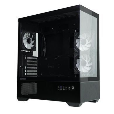 Zalman Корпус Chronix без БП, 1xUSB3.0, 1xUSB2.0, 1x Type C, 2x120мм ARGB Reverse, 1x120мм ARGB, VGA 410мм, LCS ready, TG Side/Front Panel, ATX, чёрный CHRONIXBLACK фото
