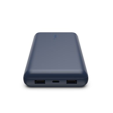Акумулятор портативний літій-іонний Power Bank Belkin 20000мА·год 15Вт, 2хUSB-A/USB-C, блакитний BPB012BTBL фото